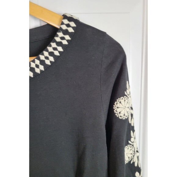 J. Jill Pure Jill Organically Grown Cotton Embroidered Top Size XS - Picture 5 of 6